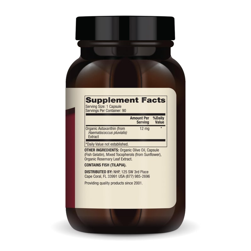 Dr. Mercola Organic Astaxanthin - 12 mg Astaxanthin - Powerful Antioxidant Support - Organic Microalgae Extract - Non-GMO, Gluten-Free & Soy-Free - 90 Capsules (90 Servings) - Image 2